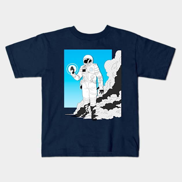 COME IN PEACE Kids T-Shirt by GOUP